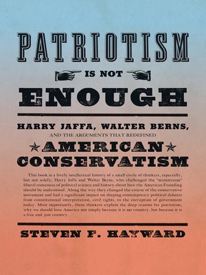 cover image of Patriotism Is Not Enough